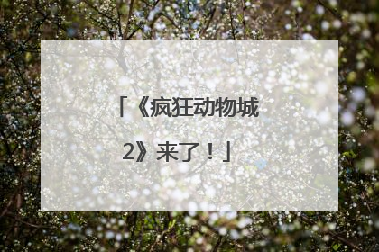 《疯狂动物城2》来了！
