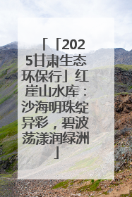 「2025甘肃生态环保行」红崖山水库：沙海明珠绽异彩，碧波荡漾润绿洲