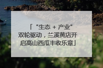 “生态 + 产业”双轮驱动，兰溪黄店开启高山西瓜丰收乐章