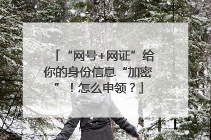 “网号+网证”给你的身份信息“加密”！怎么申领？