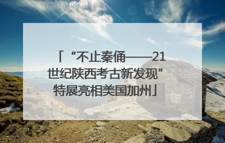 “不止秦俑——21世纪陕西考古新发现”特展亮相美国加州