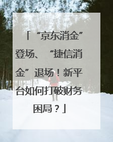 “京东消金”登场、“捷信消金”退场！新平台如何打破财务困局？