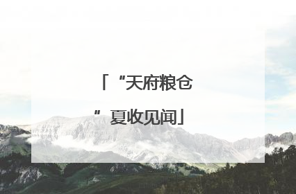 “天府粮仓”夏收见闻