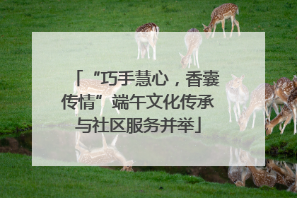 “巧手慧心，香囊传情”端午文化传承与社区服务并举