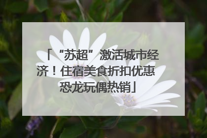 “苏超”激活城市经济！住宿美食折扣优惠 恐龙玩偶热销