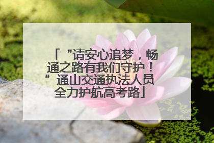 “请安心追梦，畅通之路有我们守护！”通山交通执法人员全力护航高考路