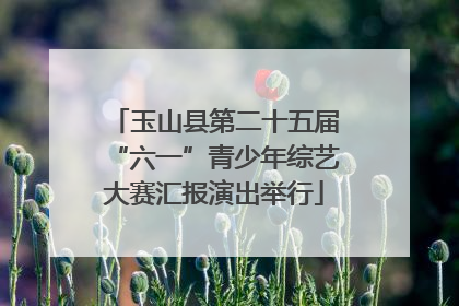 玉山县第二十五届“六一”青少年综艺大赛汇报演出举行