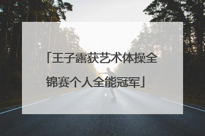 王子露获艺术体操全锦赛个人全能冠军