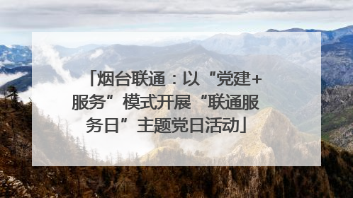 烟台联通：以“党建+服务”模式开展“联通服务日”主题党日活动