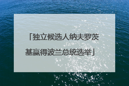 独立候选人纳夫罗茨基赢得波兰总统选举