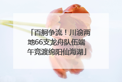 百舸争流！川渝两地66支龙舟队伍端午竞渡绵阳仙海湖