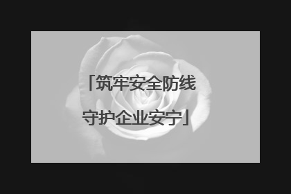 筑牢安全防线 守护企业安宁