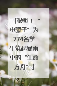 破壁！“电骡子”为774名学生筑起暴雨中的“生命方舟”