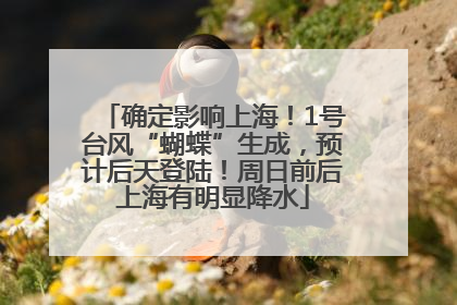 确定影响上海！1号台风“蝴蝶”生成，预计后天登陆！周日前后上海有明显降水