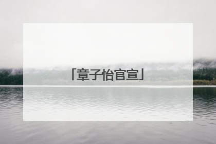 章子怡官宣