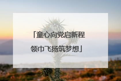 童心向党启新程 领巾飞扬筑梦想