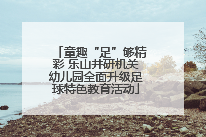 童趣“足”够精彩 乐山井研机关幼儿园全面升级足球特色教育活动