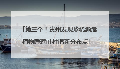 第三个！贵州发现珍稀濒危植物睡莲叶杜鹃新分布点