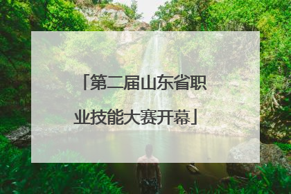 第二届山东省职业技能大赛开幕