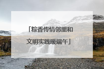 粽香传情邻里和 文明实践暖端午