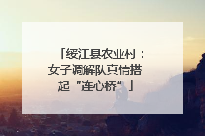 绥江县农业村：女子调解队真情搭起“连心桥”