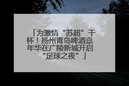 为激情“苏超”干杯！扬州青岛啤酒嘉年华在广陵新城开启“足球之夜”