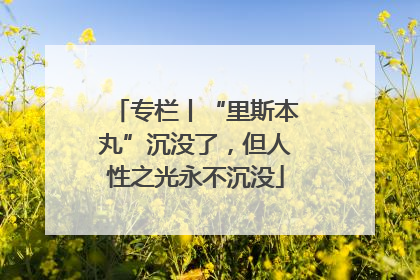 专栏丨“里斯本丸”沉没了，但人性之光永不沉没