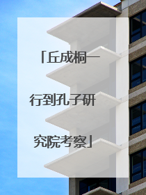 丘成桐一行到孔子研究院考察
