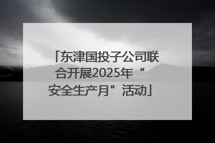 东津国投子公司联合开展2025年“安全生产月”活动