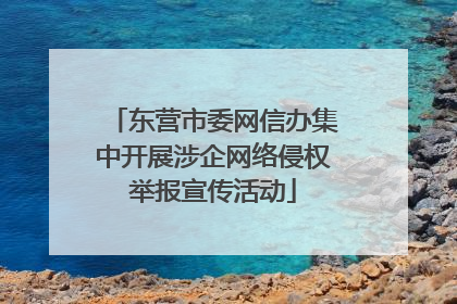 东营市委网信办集中开展涉企网络侵权举报宣传活动