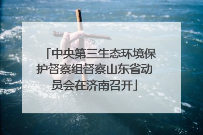 中央第三生态环境保护督察组督察山东省动员会在济南召开