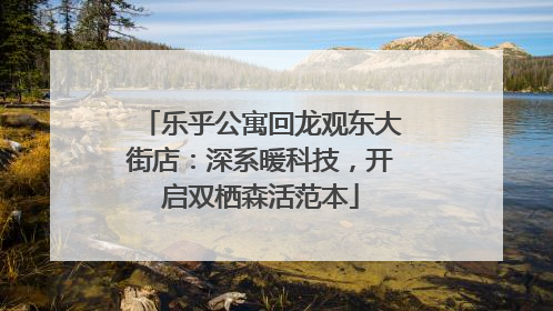 乐乎公寓回龙观东大街店：深系暖科技，开启双栖森活范本