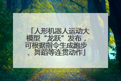 人形机器人运动大模型“龙跃”发布，可根据指令生成跑步、舞蹈等连贯动作