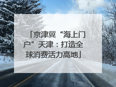 京津冀“海上门户”天津：打造全球消费活力高地