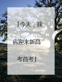 今天，我省迎来新高考首考