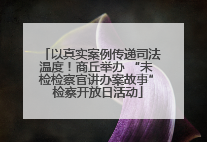 以真实案例传递司法温度！商丘举办 “未检检察官讲办案故事” 检察开放日活动
