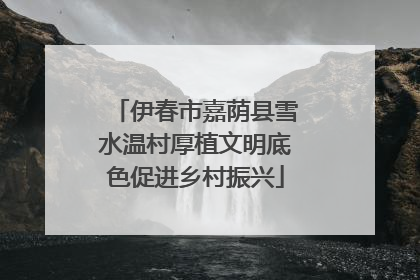 伊春市嘉荫县雪水温村厚植文明底色促进乡村振兴