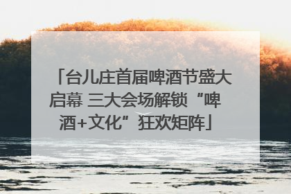 台儿庄首届啤酒节盛大启幕 三大会场解锁“啤酒+文化”狂欢矩阵