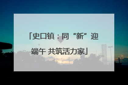 史口镇：同“新”迎端午 共筑活力家