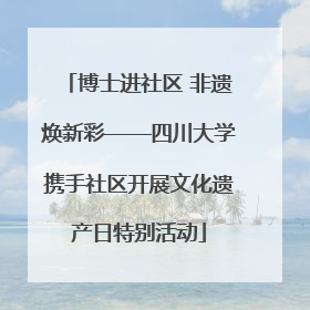 博士进社区 非遗焕新彩——四川大学携手社区开展文化遗产日特别活动