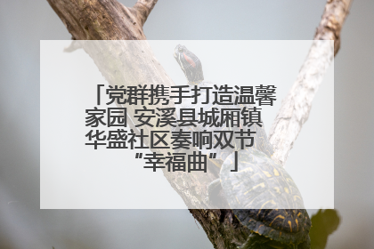 党群携手打造温馨家园 安溪县城厢镇华盛社区奏响双节 “幸福曲”