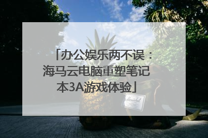 办公娱乐两不误：海马云电脑重塑笔记本3A游戏体验