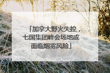 加拿大野火失控，七国集团峰会场地或面临烟雾风险