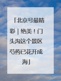 北京号最精彩｜绝美！门头沟这个景区芍药已花开成海