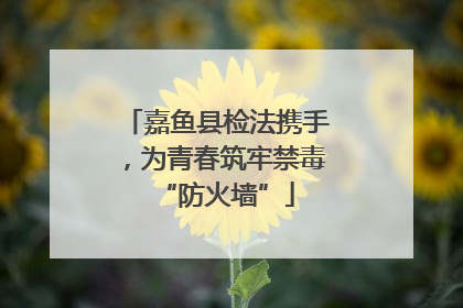 嘉鱼县检法携手，为青春筑牢禁毒“防火墙”