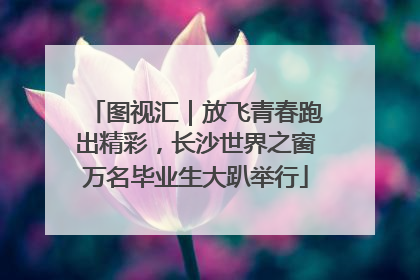 图视汇｜放飞青春跑出精彩，长沙世界之窗万名毕业生大趴举行