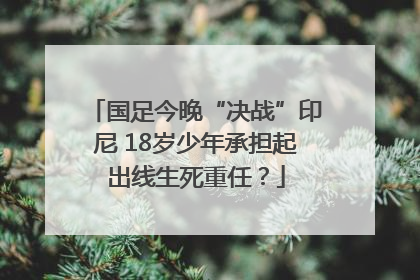 国足今晚“决战”印尼 18岁少年承担起出线生死重任？