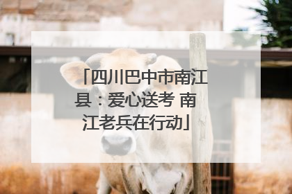 四川巴中市南江县：爱心送考 南江老兵在行动
