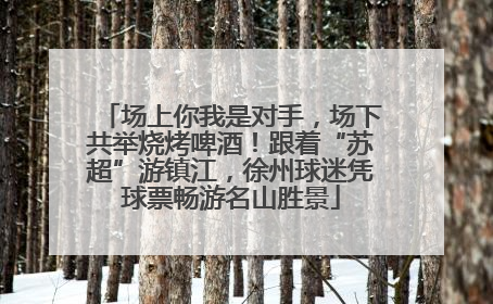 场上你我是对手，场下共举烧烤啤酒！跟着“苏超”游镇江，徐州球迷凭球票畅游名山胜景