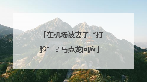 在机场被妻子“打脸”？马克龙回应